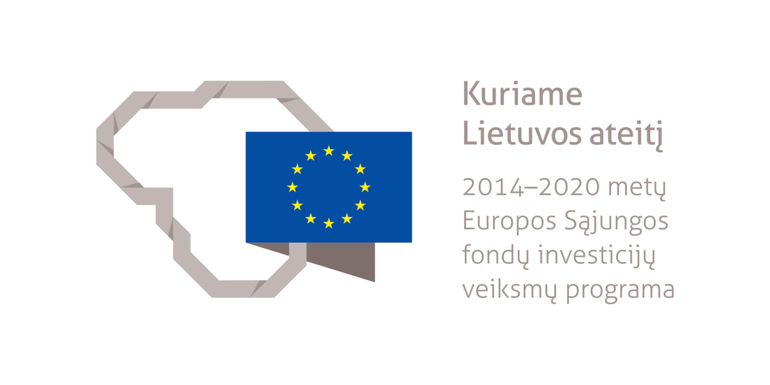 ES logo. Kuriame Lietuvos ateitį. 2014-2020 metų ES fondų investicijų veiksmų programa